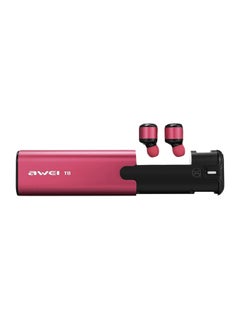 Buy T8 Mini TWS Twins True Wireless Bluetooth V4.2 Earbuds With Charging Base Rose Red/Black in Saudi Arabia