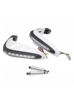 Buy 2-Piece Motorcycle Handguard With LED Light Set in Saudi Arabia