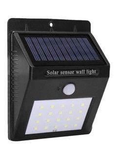 Buy LED Solar-Powered Outdoor Light White 12.4x5x9.5centimeter in UAE