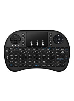 Buy 2.4 Ghz Wireless Rechargeable Air Mouse With Mini QWERTY Keyboard Black in Egypt