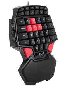 Buy Single Hand USB Wired Gaming Keyboard For PC, Laptop Black in Saudi Arabia