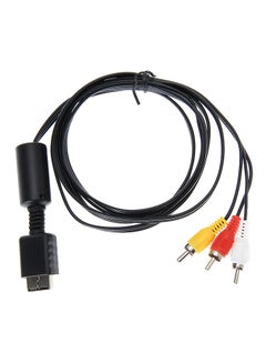 Buy AV Cable To RCA For SONY PS2/PS3 Black in Saudi Arabia