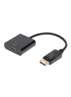 Buy DP DisplayPort to HDMI Video Converter Adapter Cable Supports 1080P Black in UAE