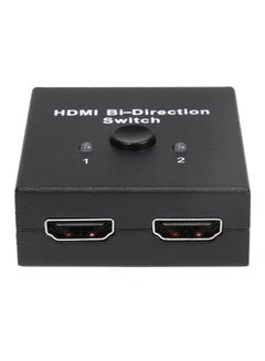 اشتري موزع محول للإشارة ثنائي الاتجاه 2.0 بمنفذ HDMI ودقة 4K ثلاثي الأبعاد ويحتوي على منفذين أسود في السعودية