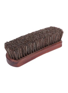 Buy Horsehair Shoe Shine Brush Brown 17x5.5x4.5cm in Saudi Arabia