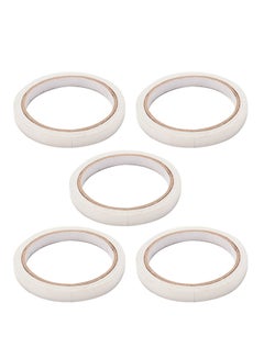 Buy 5-Piece Double Sided Adhesive Packaging Tape Set White in Egypt