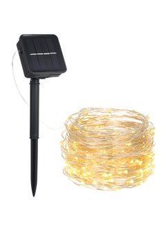 Buy Solar Powered Copper Wire Fairy String Lawn Lamp White 20meter in UAE