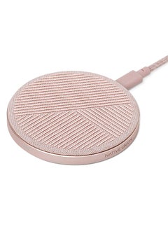 Buy Drop Qi Certified Wireless Charger - 10W Non-Slip Fast Charging Pad For Wireless Devices - Compatible With Apple iPhone 15/14/13 And Older Models, Samsung, Google, Huawei Rose in UAE