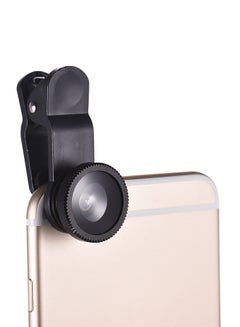 Buy 4-In-1 Clip On Mobile Lens Black in UAE