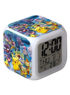 Buy Pokemon Pikachu LED Digital Alarm Clock Multicolour in UAE