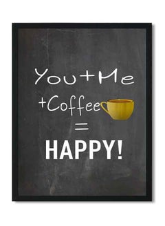 Buy You + Me + Coffee Poster With Frame Black 32 X 22 X 2centimeter in Saudi Arabia