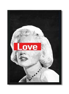 Buy Marilyn Monroe Painting With Wood Frame Multicolour 32 X 22 X 2centimeter in Saudi Arabia