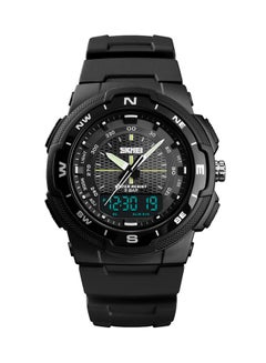 Buy men PU Leather Analog+Digital Electronic Wrist Watch 1J3472B in Saudi Arabia