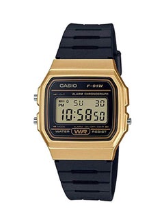 اشتري Men's Water Resistant Resin Digital Watch F-91WM-9ADF Black في الامارات