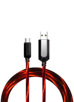 اشتري كابل شحن ومزامنة بيانات USB Type-C أحمر 1.2 متر في السعودية