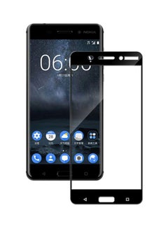Buy 3D Tempered Glass Screen Protector For Nokia 6 Black/Clear in UAE