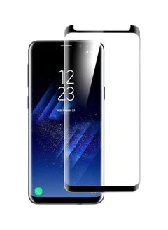 Buy 3D Tempered Glass Screen Protector For Samsung Galaxy S9+ Black/Clear in Saudi Arabia