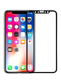 Buy 5D Curved Tempered Glass Screen Protector For Apple iPhone XS Max Black/Clear in Saudi Arabia