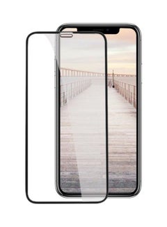 Buy 9D Tempered Glass Screen Protector For Apple iPhone XS Max Black/Clear in Saudi Arabia