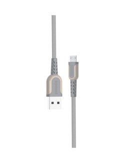 Buy Micro USB Data Sync Charging Cable Grey in Saudi Arabia