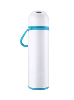 اشتري Stainless Steel Vacuum Smart Temperature Thermal Water Bottle أبيض/أزرق 300 غم في الامارات