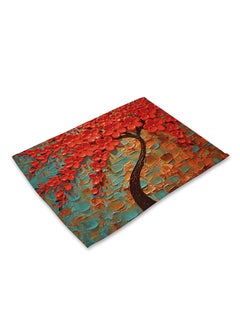 Buy Oil Painting Heat Resistant Anti-slip Table Mat Multicolour 16cm in Saudi Arabia