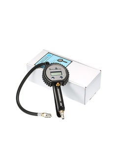 Buy Digital Tire Inflator Gauge Accurate Air Tyre Gauge LCD Display with Rubber-plastic Hose and Quick Connect Coupler in Saudi Arabia