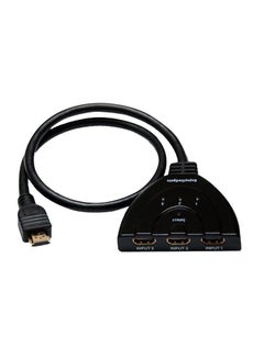 Buy 3-Port 4K HDMI Switch Splitter Black in UAE