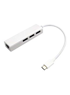 Buy 4-Port USB Hub For MacBook White in Saudi Arabia