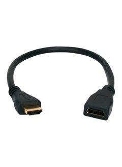Buy HDMI Female To Male Extension Cable Black in Saudi Arabia