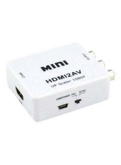 Buy HDMI To 3-RCA Adapter White in Egypt