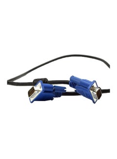 Buy VGA Male To Male Extension Cable Black/Blue in Saudi Arabia