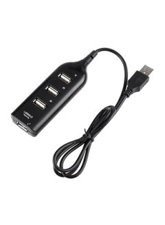 Buy 4-Port USB 2.0 Hub Black in UAE
