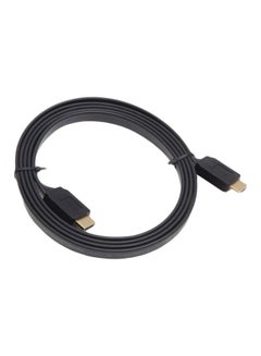 اشتري كابل مسطح من HDMI إلى HDMI أسود في السعودية