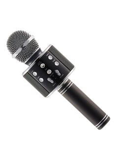 Buy Bluetooth Karaoke Microphone WS-858 Black/Silver in Saudi Arabia