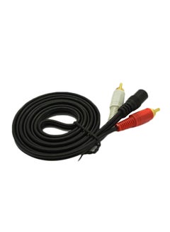 Buy Stereo To Two RCA Male Cable Black/White/Red in Saudi Arabia
