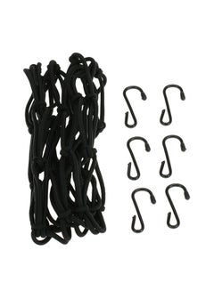 اشتري Motorcycle 6 Hooks Hold Down Fuel Tank Net Helmet Luggage Bungee Cargo Mesh for Motorbike Scooter ATV في السعودية