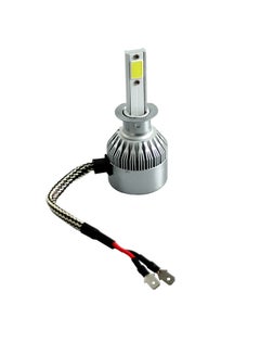Buy 1 Piece Car Led Headlight Led Bulb All-In-One Conversion Kit H1 18W 6000K 3000Lm in UAE