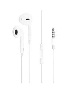 Buy In-Ear Earphones With Mic White in Egypt