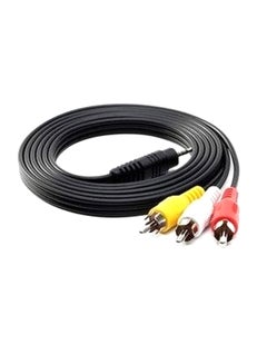 Buy Triple Port UX To RCA Audio Video Cable Red/White/Yellow in UAE