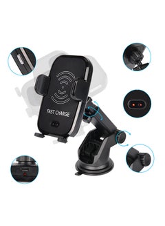 Buy Wireless Car Charger Black in Saudi Arabia