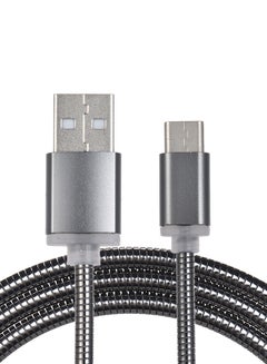 اشتري كابل USB نوع C سريع الشحن 3.3قدم أسود في السعودية