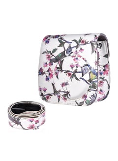 Buy PU Protective Instant Camera Case Bag Pouch Protector with Strap for Fujifilm Instax Mini 8+/8s/8/9 Multicolor in Saudi Arabia