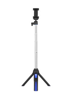 Buy Mini Tabletop Tripod Extendable Selfie Stick Monopod Bt Remote Phone Mount Blue in UAE