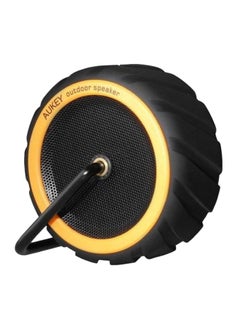 Buy Portable Bluetooth Speaker Black/Yellow in Saudi Arabia