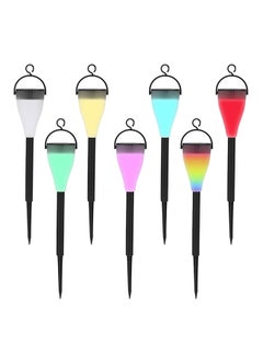 Buy 7-Piece Outdoor Solar Landscape Light Set Multicolour 0.12kg in UAE