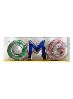 Buy 3-Piece Omg Cookie Cutter Set Silver 1inch in UAE