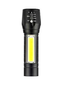 Buy Multi-Functional USB Rechargeable COB LED Flashlight Torch 0.05kg in UAE