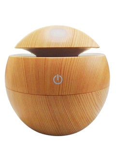 Buy Mushroom Shaped Aromatherapy Air Humidifier 130ML Wood in UAE