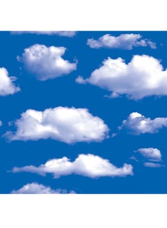 اشتري Sky And Cloud Printed Wallpaper Blue/White 45x1000centimeter في الامارات